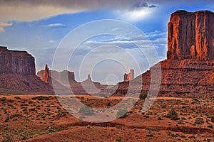 Renowned Buttes of Monument Valley in Utah State, United States