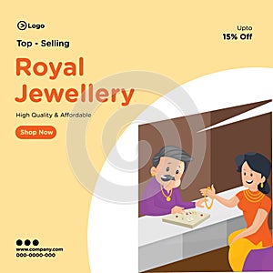 Renowned jeweller of banner design