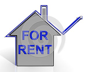 For Rent House Shows Landlord Leasing Property