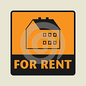 For Rent icon or sign