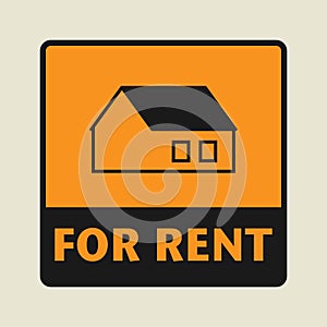 For Rent icon or sign