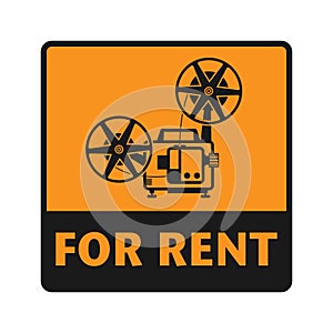 For Rent icon or sign