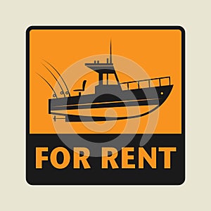 For Rent icon or sign