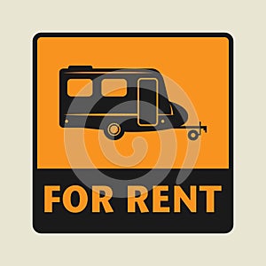 For Rent icon or sign