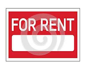 For Rent Real Estate Sign