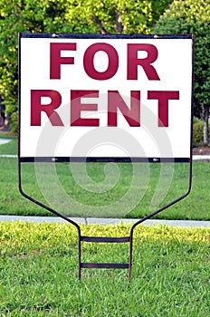 For rent sign