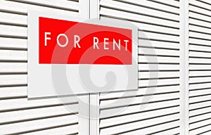 For rent sign