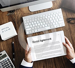 Rental Agreement Assets Business Concept