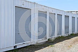 The rental self storage room unit.