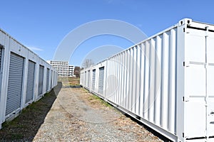 The rental self storage room unit.