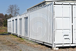 The rental self storage room unit.