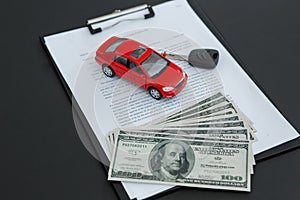 Rental Service Industry Leasing Contract Concept