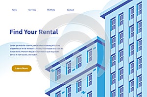 Rental Service Landing Page