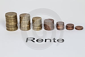 Rente in german