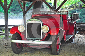 REO Speed Wagon Fire Truck at Jack Daniel's Distillery photo