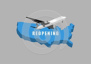 Reopening airplane travel in America