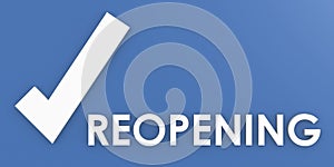 Reopening word with tick mark