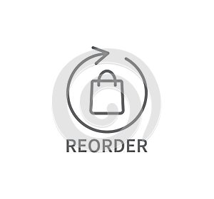 Reorder Ecommerce Line Icon