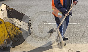 Repair of asphalt process of restoration of a road cloth