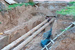 Repair of Central heating pipes in Russia