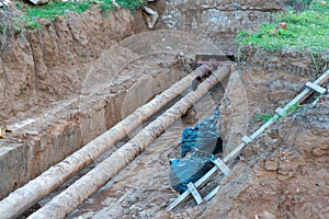 Repair of Central heating pipes in Russia
