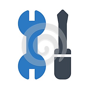 Repair glyph colour vector  icon