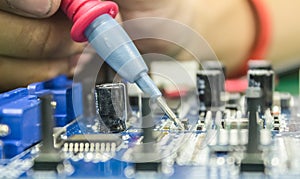 Repair of computers and electronic metering parameters