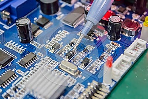 Repair of computers and electronic metering parameters