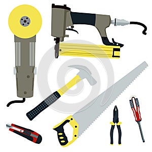 Repair and construction tools vector set