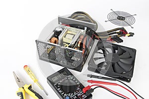 repair of a disassembled Computer Power Supply Unit