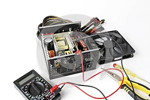 repair of a disassembled Computer Power Supply Unit