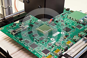 Repair electronic circuit Board on infrared rework station, BGA chip replacement