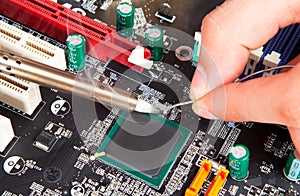 Repair electronic components