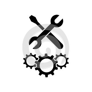 Repair icon vector. Fix illustration sign. Mend symbol. Update logo.