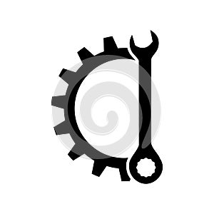 Repair icon vector. Fix illustration sign. Mend symbol. Update logo.