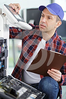 Repair laser copier-printer