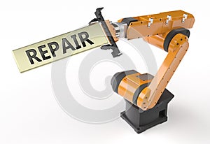 Repair metal sign