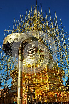 Repair Pagoda Doi Suthep photo