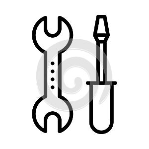 Repair thin line vector icon