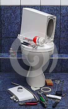 Repair toilet