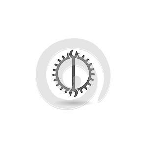 Repair tool icon with shadow