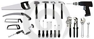 Repair tools set mechanic collection