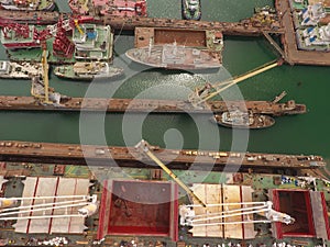 Repair vessels hull  ship, tanker in shipyard