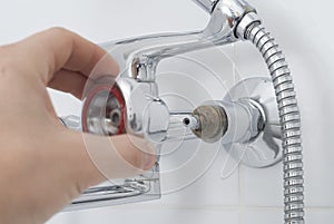 Repair of a water tap