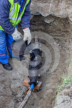 Repairing lead sheathed service cable, insulation breakdown