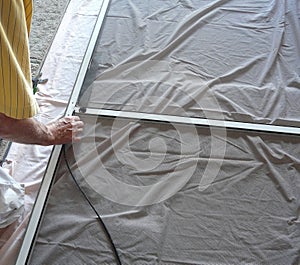 Repairing Sliding Screen Door with Spline