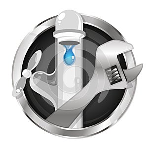 Repairing a water tap symbol