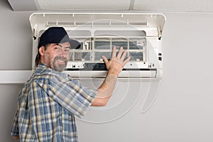 Repairman air conditioner