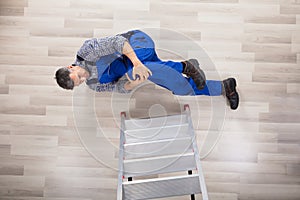 Repairman Fallen From Ladder