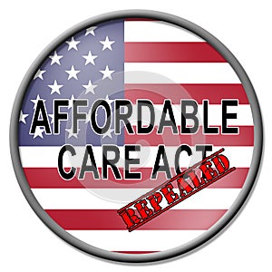 Repeal Aca Affordable Care Act Healthcare - 3d Illustration photo